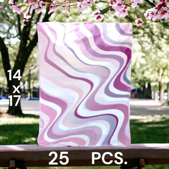 25 14X17 Poly Mailers Abstract Swirl Shipping Envelopes PRICE IS FIRM - Picture 2 of 7